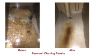 industrial reservoir cleaning before and after pictures